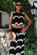 Shayna Ajurlu Crop Takım 9825 resmi